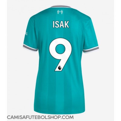 Camisa de time de futebol Liverpool Alexander Isak #9 Replicas 3º Equipamento Feminina 2025-26 Manga Curta Camisa de time de futebol Liverpool Alexander Isak #9 Replicas 3º Equipamento Feminina 2025-26 Manga Curta